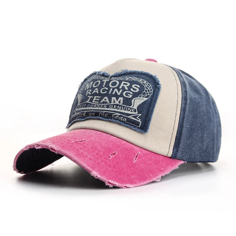 Casquette de baseball en coton printemps-été pour homme, style délavé et vieilli, chapeaux pour homme et femme, casquette de soleil pour l'extérieur, casquettes hip-hop, style décontracté, multicolore