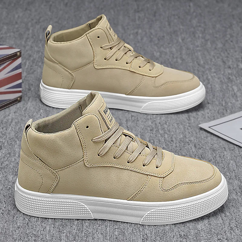 Men's Skateboarding Shoes 48 High Top Casual Sneakers Breathable Street Shoes Flats Shoes Lace Up Walking Shoes Men's Shoes