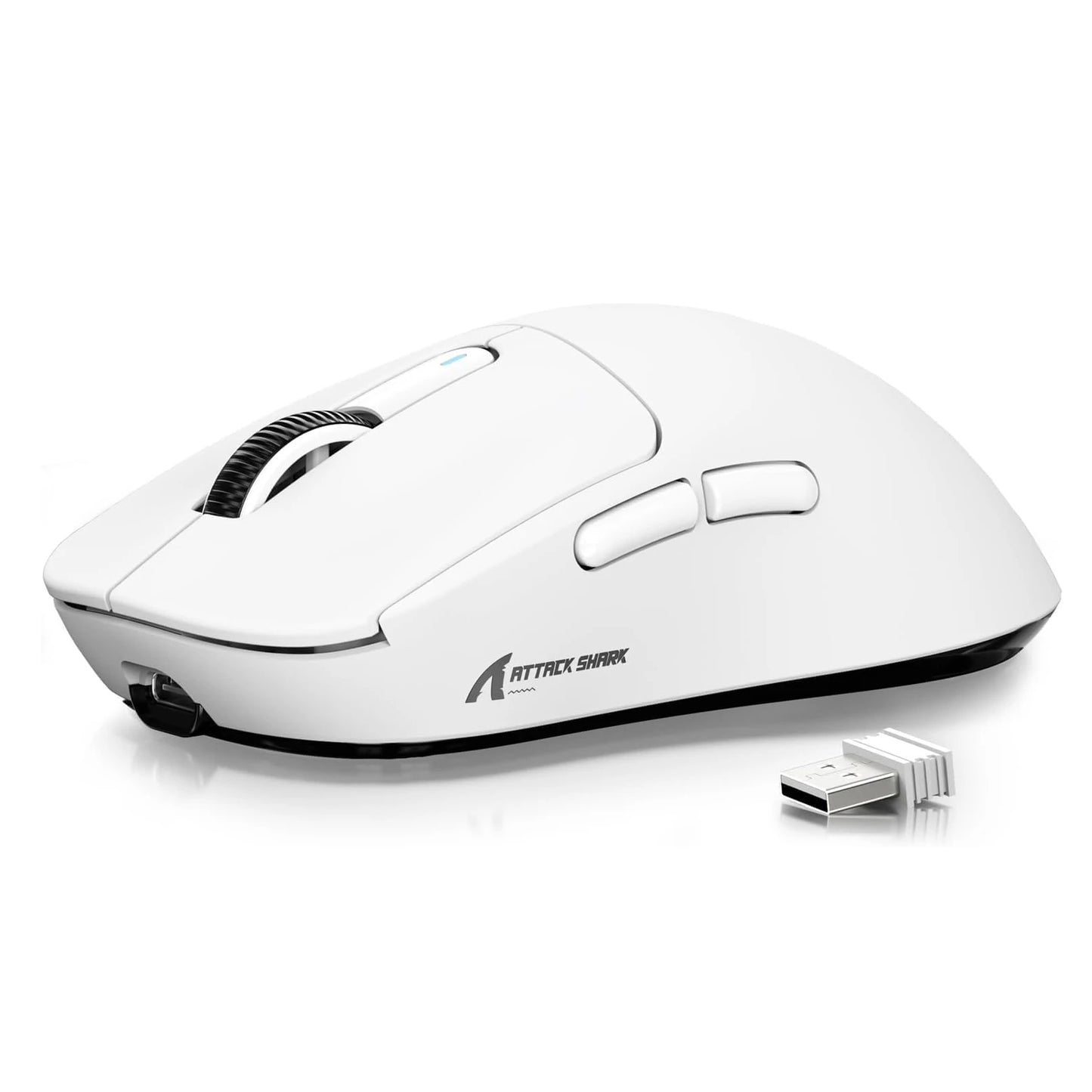 ATTACK SHARK X3 trådlös gamingmus, 49g ergonomisk PC-mus, trippellägen, PAW3395 26K DPI optisk sensor, programmerbara knappar