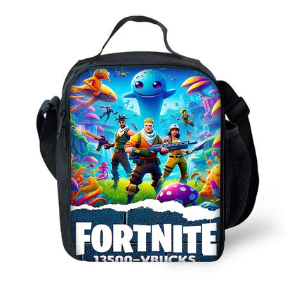 New Game FortniteS Child Insulated Large Capacity Bag for Boy and Girl Student Outdoor Picnic Resuable Thermal Cooler Lunch Box