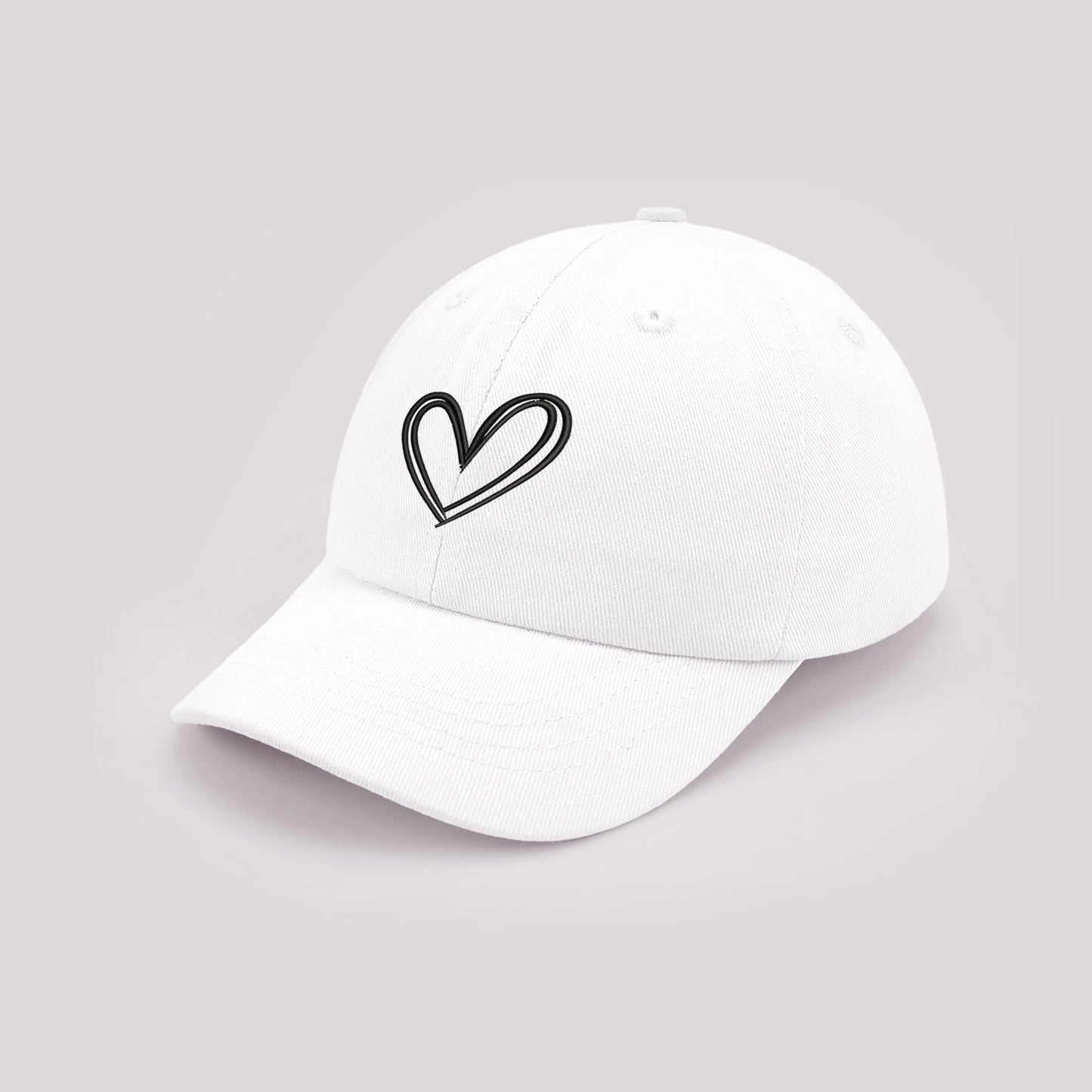 Cartoon heart-shaped Baby Baseball Cap Cute Solid Color Toddler Sun Hat with Ears Summer Adjustable Kids Boy Girl Peaked Cap ﻿