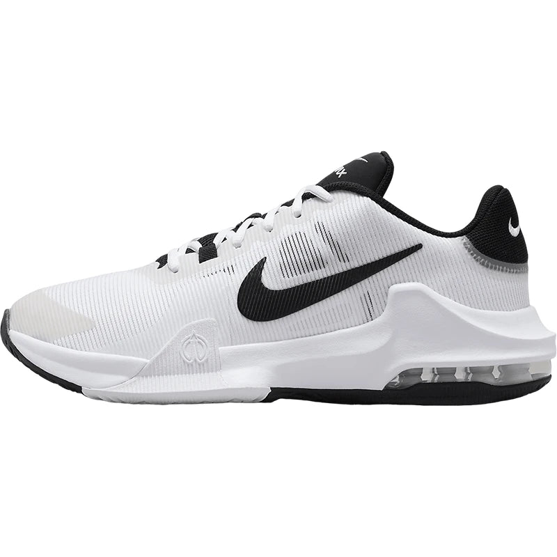 Zapatillas de baloncesto para hombre Nike Genuine Impact 4, prácticas, con amortiguación de cámara de aire, DM1124-103