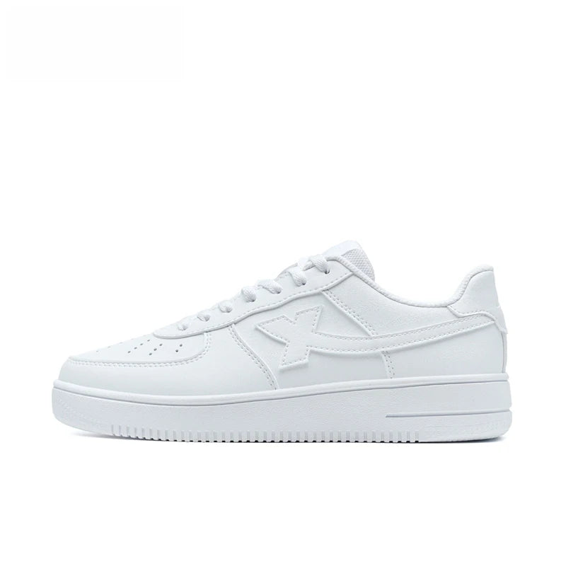 Xtep White Sneakers Women 2026 Spring Couples Versatile Trendy Casual Thick-soled Heightening Sports Shoes 874118319851