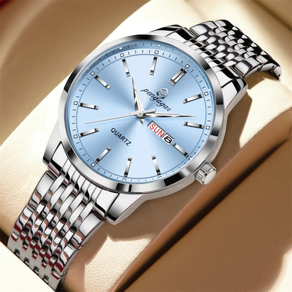 2025 New Top Brand Luxury Man Wristwatch Waterproof Luminous Date Men Watches Stainless Steel Quartz 43mm Men's Watch Male reloj