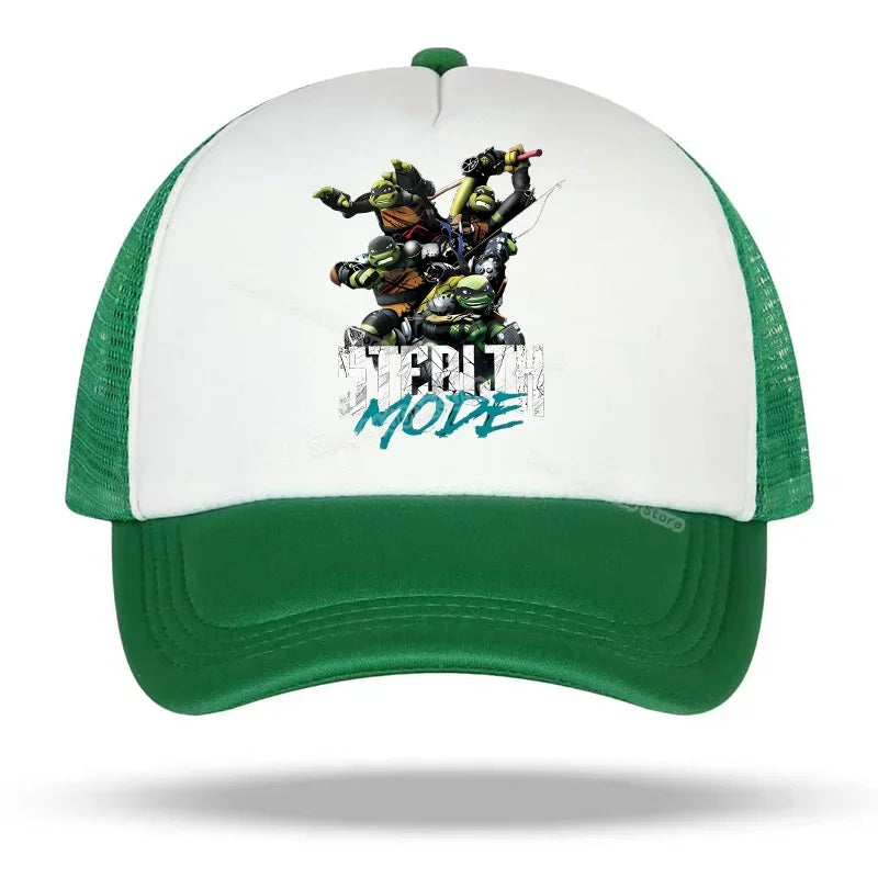 Teenage Mutant Ninja Turtles baseballkasket med broderet tegneserie- og anime-print, Duck Tongue-kasket, Nethats, solskærm, hovedbeklædning, gaver