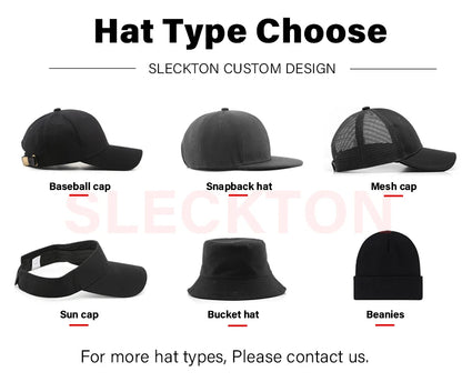 SLECKTON Mützen mit individuellem Logo – Hochwertige Hip-Hop-Snapback-Caps – Buchstabenstickerei – Markendesign – Trucker-Cap – Großhandel – Mützen für Erwachsene