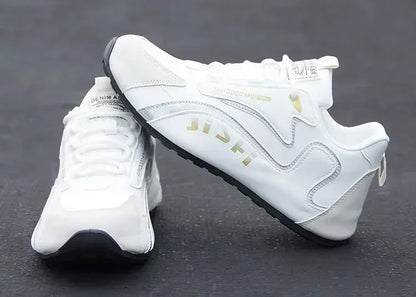 Vattentäta sneakers i PU-läder för män, lediga sportskor, lätta, andningsbara, platta och halkfria tennisskor, Zapatillas Hombre