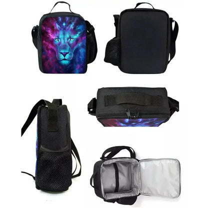 Hot Game F-FortniteS Child Insulated Large Capacity Bag for Boy Girl Student Outdoor Picnic Resuable Thermal Cooler Lunch Box