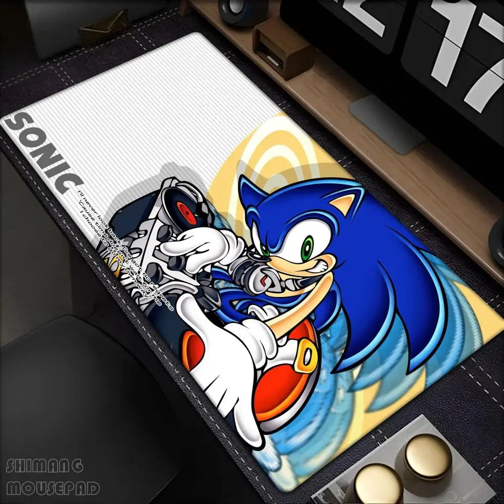 Anime Sonic The Hedgehog Mouse Mat Desk Mat With Pad Gaming Accessories Prime Gaming XXL Keyboard Pad Padding Mat