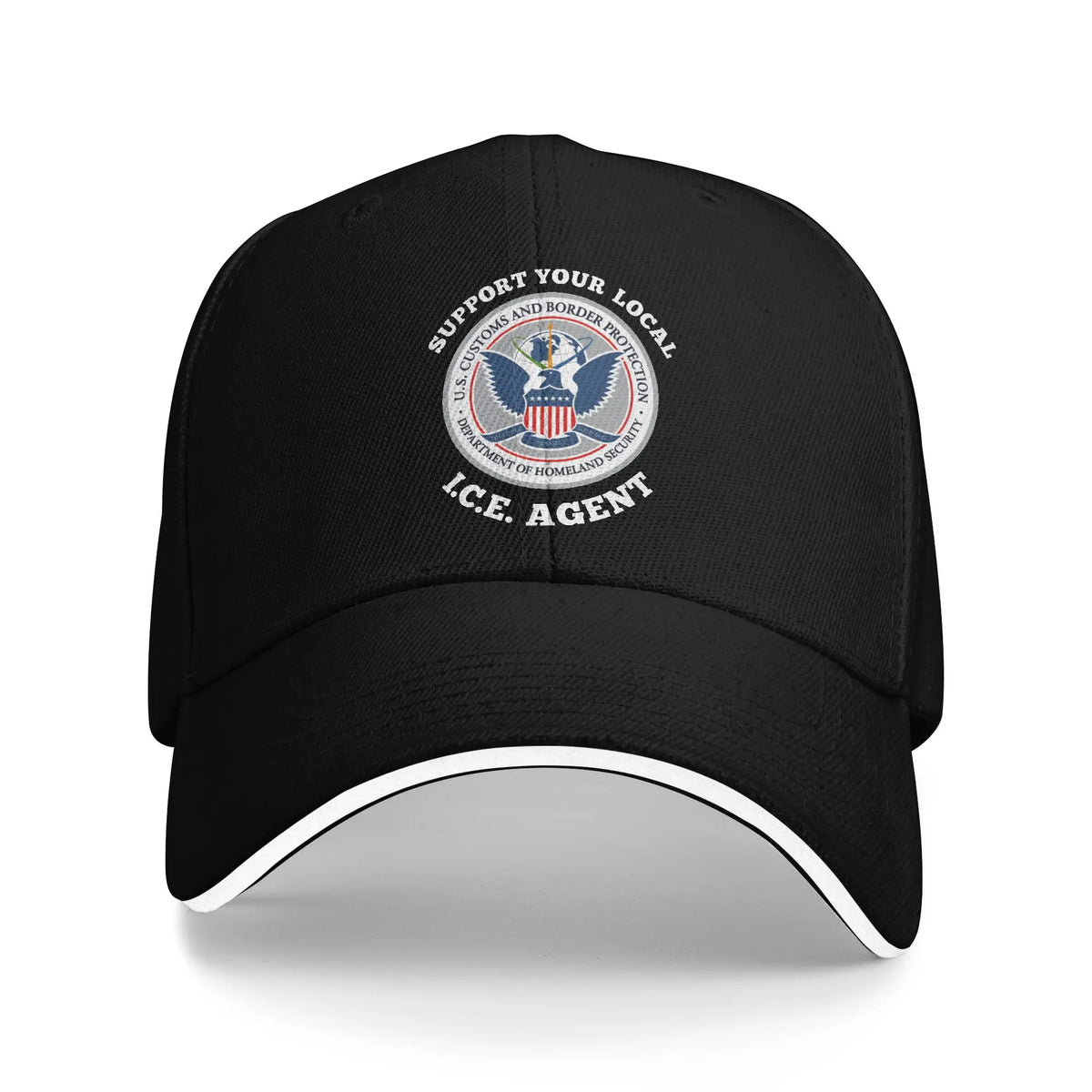 Immigration and Customs Enforcement  ICE  Casual Baseball Cap  Hiking Fishing Trucker Hat Summer Men Fashion Baseball Caps