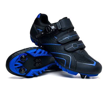 Mountain Bike Shoes Mens Cycling Shoes Quick Ratchet Buckle Compatible with SPD System Pedal for Indoor Outdoor Women MTB Shoes