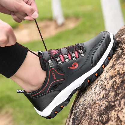 Chaussures décontractées pour hommes, baskets d'été respirantes pour la randonnée et la marche, baskets d'extérieur ultralégères en cuir à enfiler pour l'escalade et le trekking 2026