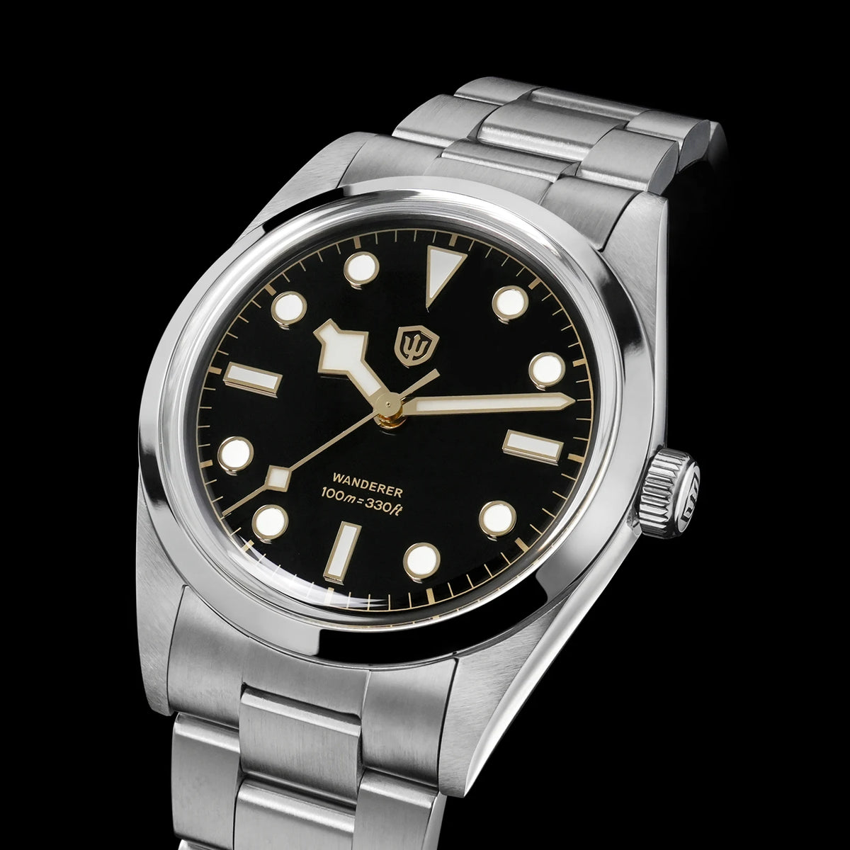 Watchdives WD1016 V3 36Mm VH31 Quartz Watch Man Multicolored K1 Bubble Mirror Sapphire Luminous 100M Waterproof Steel Wristwatch