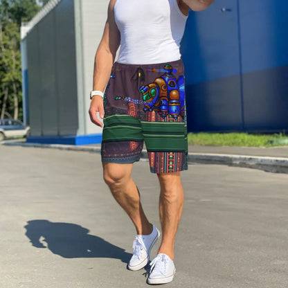 Custom Megaman Video Game Mega Man Short Pajama Pants Men Sleepwear Sleep Lounge Bottom Shorts Sleeping Pants