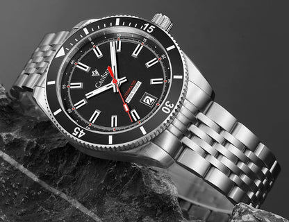 NEW 2025 CADISEN Men's Watches Mechanical Wristwatch For Men Automatic Watch Japan 8215 Ceramic Bezel 10Bar Waterproof Clock