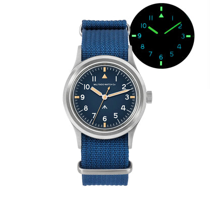 Militado ML14 Quartz Watch Cream Dial VH31/VH65 Sweep Movement Bubble K1/ Sapphire Luminous 36Mm Vintage Watches 100M Waterproof