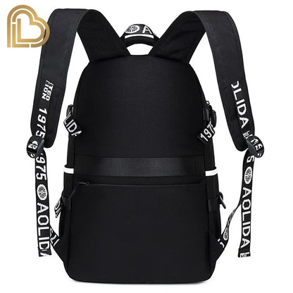 Red Jade F-Fortnited Battle Royale Backpack with USB Charging Anime Figures Study Stationery Compartment for Students Mochila