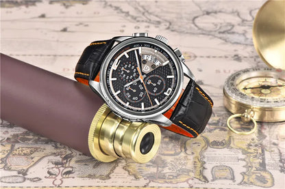 Cronógrafo PAGANI DESIGN para homem, quartzo multifunções, estilo militar de piloto, relógio masculino