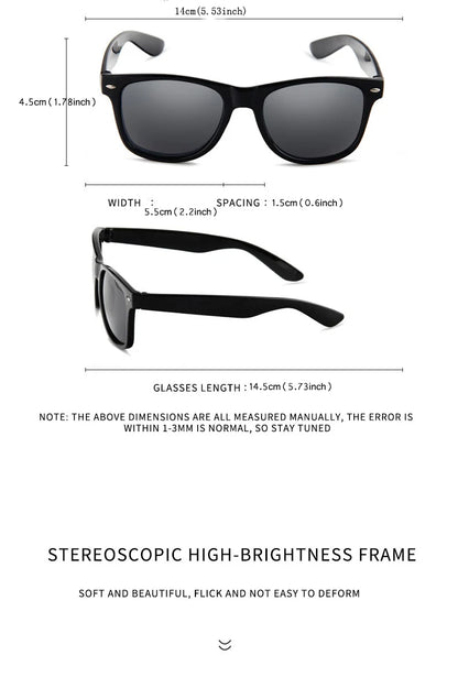 2pcs Fashion classic men's sunglasses UV protection driving outdoor sunglasses
