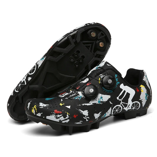 Cycling Sneaker MTB Men Sports Dirt Bike Shoes SPD Pedal Mountain Bicycle Footwear Speed Racing Man Flat Off Road Cycling Shoes