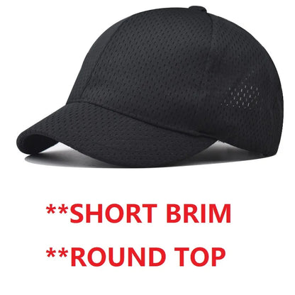 Big Head Plus Size Summer Mesh Baseball Cap for Men Women Trucker Breathable Hat Adjustable for Outdoor Sports Running