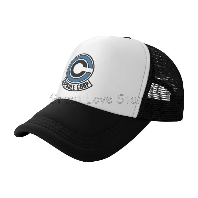 Capsule Corp Κασκέτα μπέιζμπολ με πλέγμα Unisex Καπέλο Trucker Hip-Hop Καπέλο Anime DBZ Dad Hat Ρυθμιζόμενο καπέλο αγώνων Καλοκαιρινά καπέλα Trucker Snapback