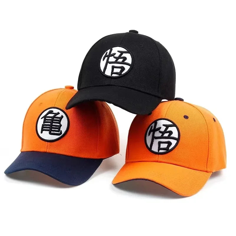 Czapki baseballowe Dragon Ball Son Goku unisex z haftem Gui Wu – wiosenne i jesienne czapki na świeżym powietrzu, regulowane, codzienne, chroniące przed słońcem