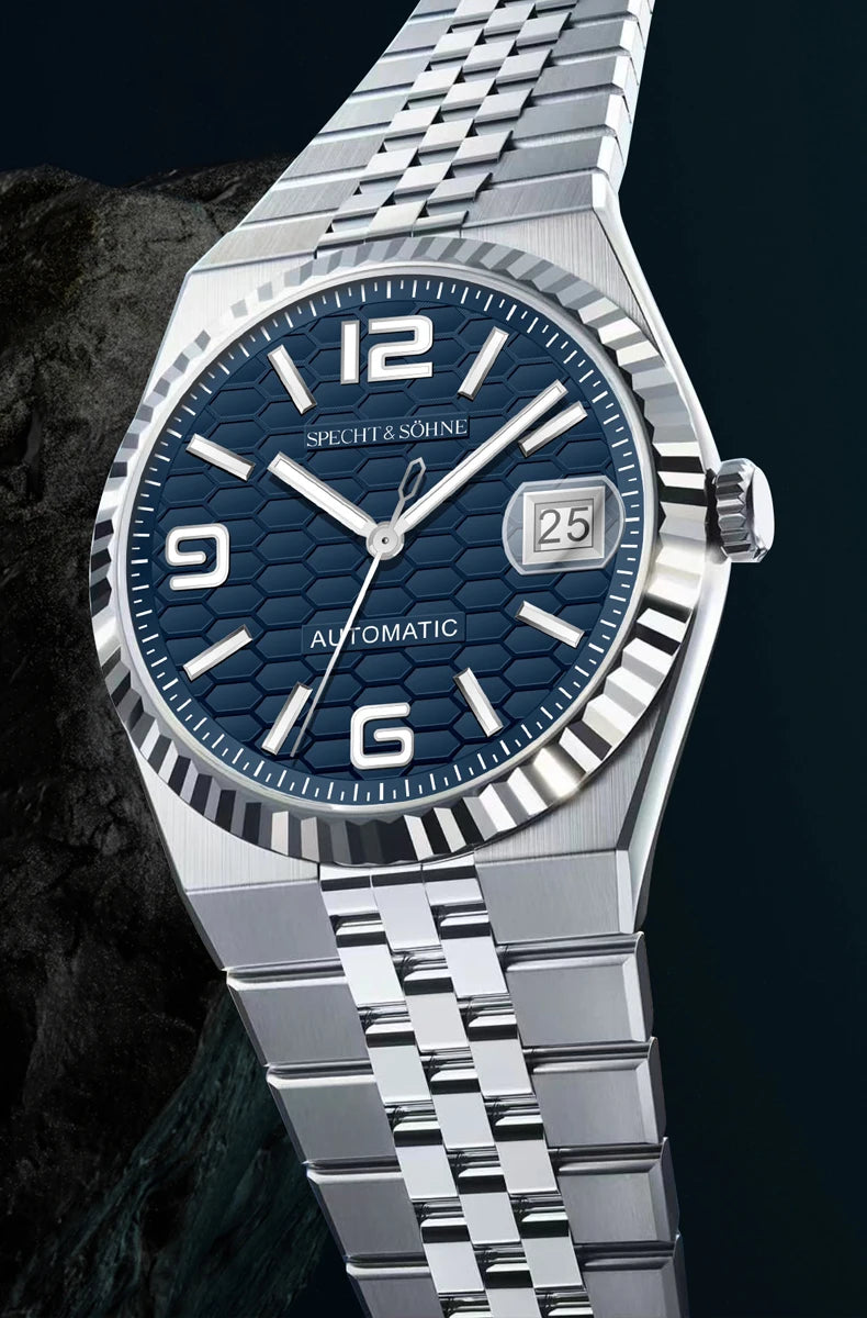 Specht & Söhne New Men's Watches Miyota 8215 Automatic Mechanical Wristwatches Stainless Steel Watch Men's Watch 37MM