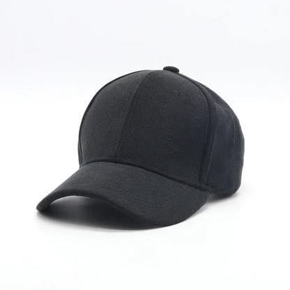 Casquette de baseball en daim en gros, automne-hiver, pour hommes et femmes, casquette unie d'hiver, style urbain, unisexe, ajustable, décontractée, unie, Gorra Caps