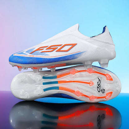 Nouvelles Chaussures de Football pour Hommes – Crampons d'Extérieur pour Entraînement sur Gazon – Baskets Mi-Montantes Légères Antidérapantes de Haute Qualité – Meilleures Ventes