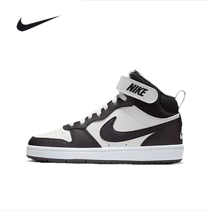 Nike Court Borough Mid Boys' Girls' Hook-and-Loop High-Top Casual Sneakers CD7782-126