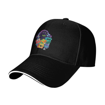 Geometri Gaming-terning Dash Baseballkasketter Hip Hop Extreme Demon Sandwich-kasket Unisex-stil Justerbar Dad Hat Løb Golf