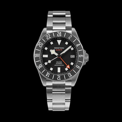 SEESTERN Diver Man Watch Titanium Automatic GMT Mechanical Wristwatch NH34 Movement Sapphire Crystal 20ATM Waterproof Lume S462