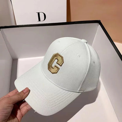 Шапки за мъже Нова бейзболна шапка с бродерия „C“ K-pop мода Шапка „Snapback“ за двойки Шапки за слънце за мъже и жени Chapeau Homme