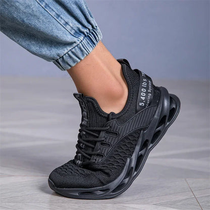 Rosa fritidssneakers för damer och herrar Blade-skor storlek 46 Lätta, andningsbara löparskor för herrar Sportiga sneakers i mesh