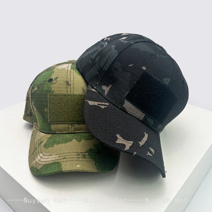 Velcro-rem CAMO Outdoor-baseballkasketter Solskærm Amerikansk Ny Unisex Alsidig Sportsmode Personlig Kasket med skygge Taktisk Ridning