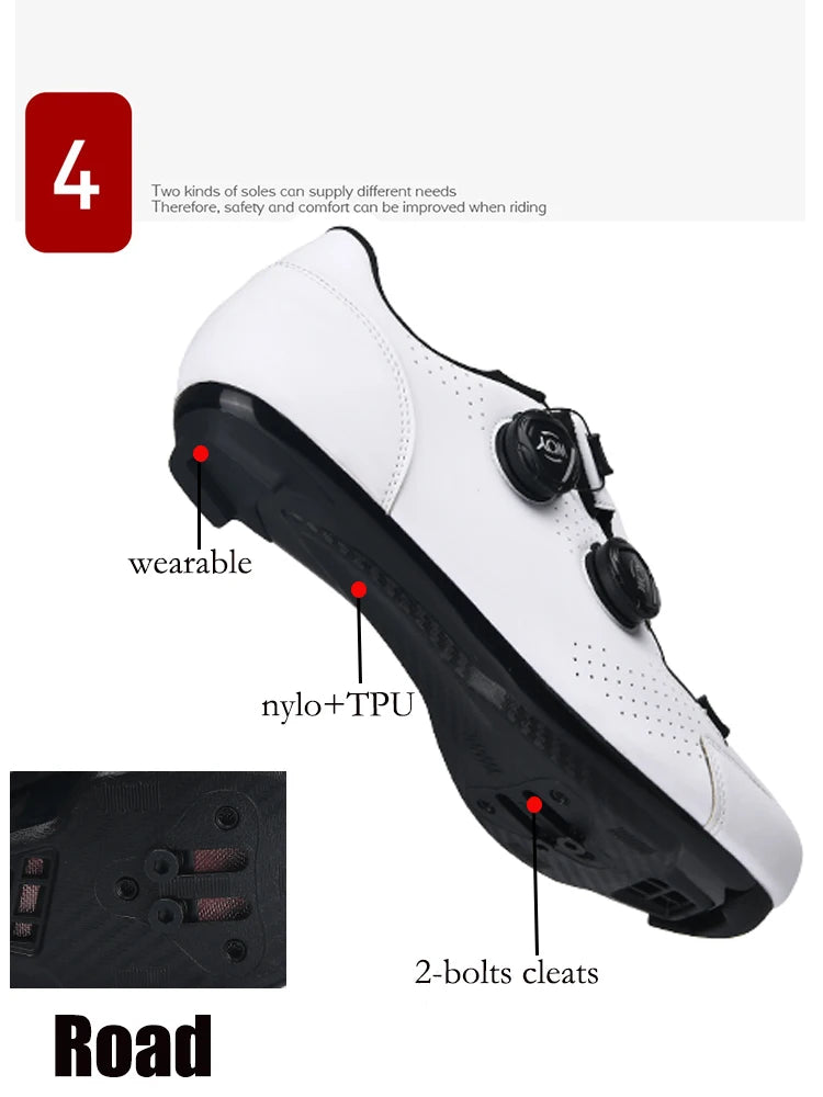 Cycling Sneaker MTB Men Sport Road Bike Boots Flat Racing Speed Sneakers Trail Mountain Bicycle Footwear Spd Pedal Cycling Shoes