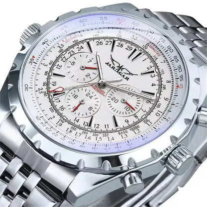 JARAGAR 212 Mechanische Automatikuhr für Herren, Business-Mode, Luxus, Wochenkalender, Herrenuhr, Premium-Geschenk, Reloj Hombre