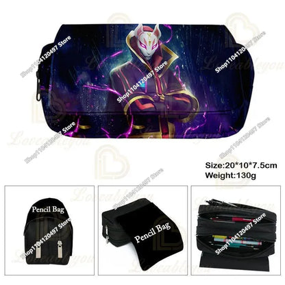 Fortnite Shooting Game Peripheral PU Snap Button Wallet Anime Coin Purse Folding Leather Wallet Card Holder Student Gifts