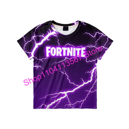Christmas 3D T-shirt Zero Triggerfish F-Fortnited T Shirt Competitive Game Streetwear Kids Boys and Girls Harajuku Teen Tees