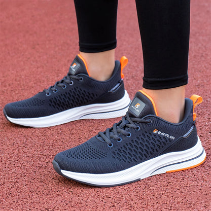 Scarpe da running leggere Baasploa da uomo, confortevoli sneaker casual da uomo in mesh di design, con lacci, per sport all’aperto e tennis