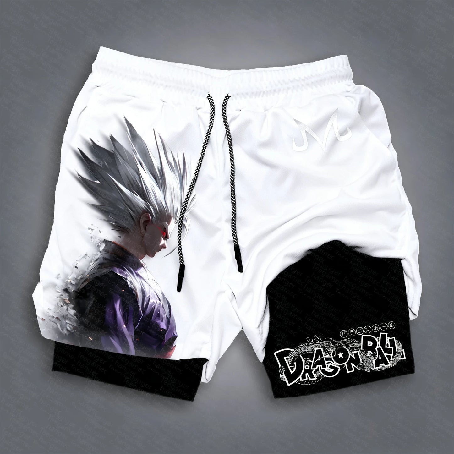 Dragon Ball Anime GOKU Peripheral Printed Double Layer Shorts 2026 Latest Spring and Summer Sports Men's Loose Breathable Pants