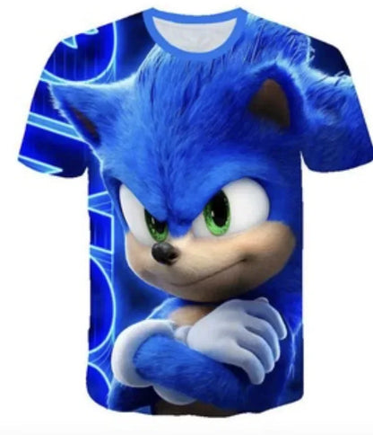 3D Character T-shirt for Boys Girls Short Sleeve Summer Casual spuer speed Game  Tee tops men women clothes