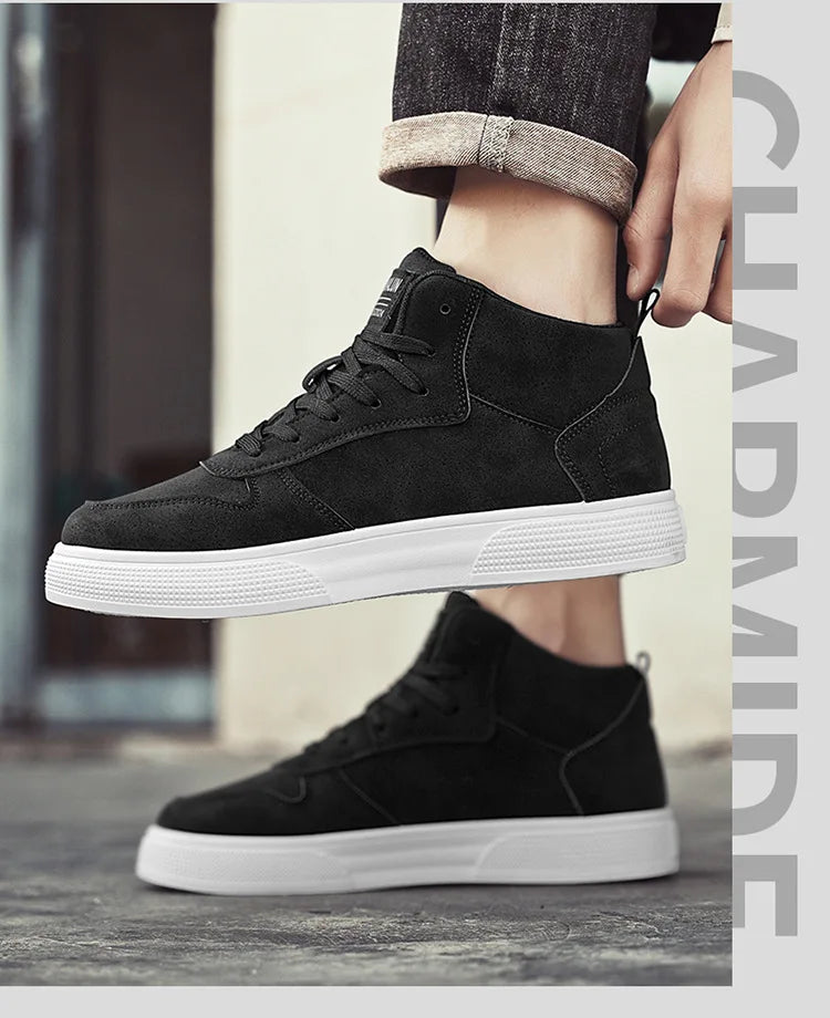 Men's Skateboarding Shoes 48 High Top Casual Sneakers Breathable Street Shoes Flats Shoes Lace Up Walking Shoes Men's Shoes