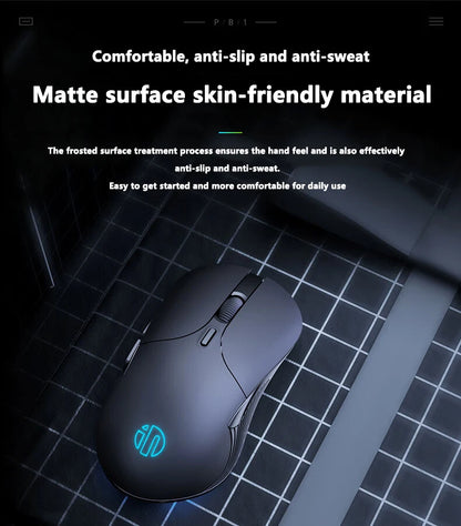 INPHIC B2 USB-Kabelmaus – leise Office- und Gaming-Maus für PCs und Laptops