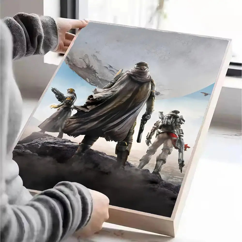 Destiny Poster Self-adhesive Art Waterproof Paper Sticker Coffee House Wall Decor