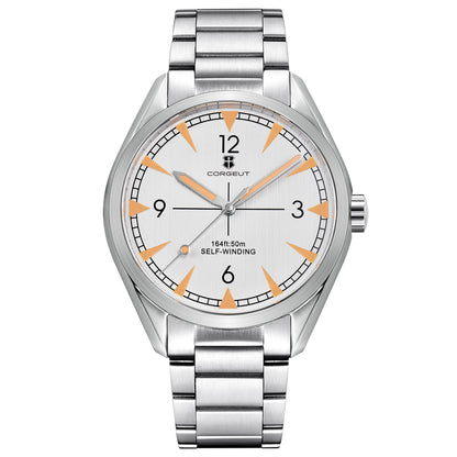 CORGEUT NH35/MIYOTA 8215 Watches Man Cattle Belt Automatic Mechanical Sapphire Glass Watches Fashion Casual Sports Watches