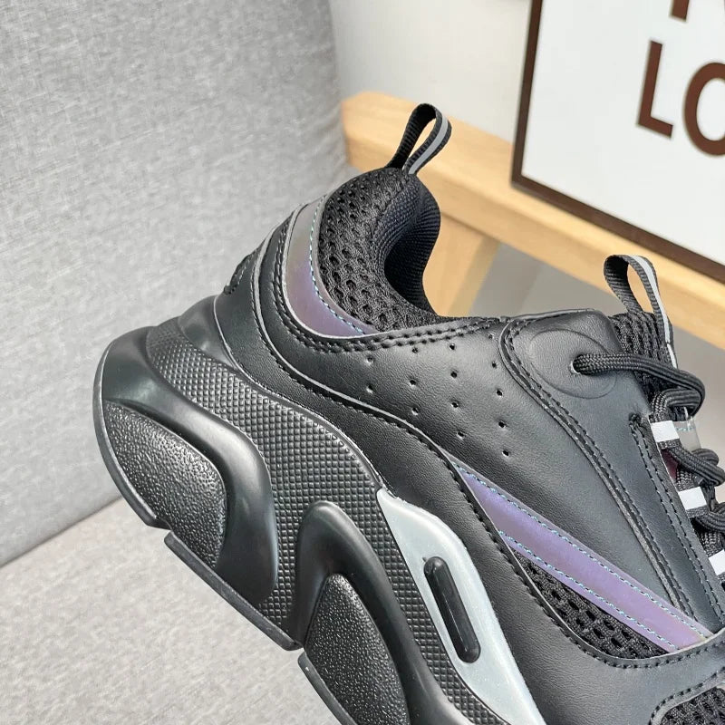 Chaussures décontractées pour hommes, sans logo, semelle épaisse, respirantes, baskets tendance, chaussures de marche confortables pour hommes, zapatillas hombre, chaussures de luxe pour hommes.