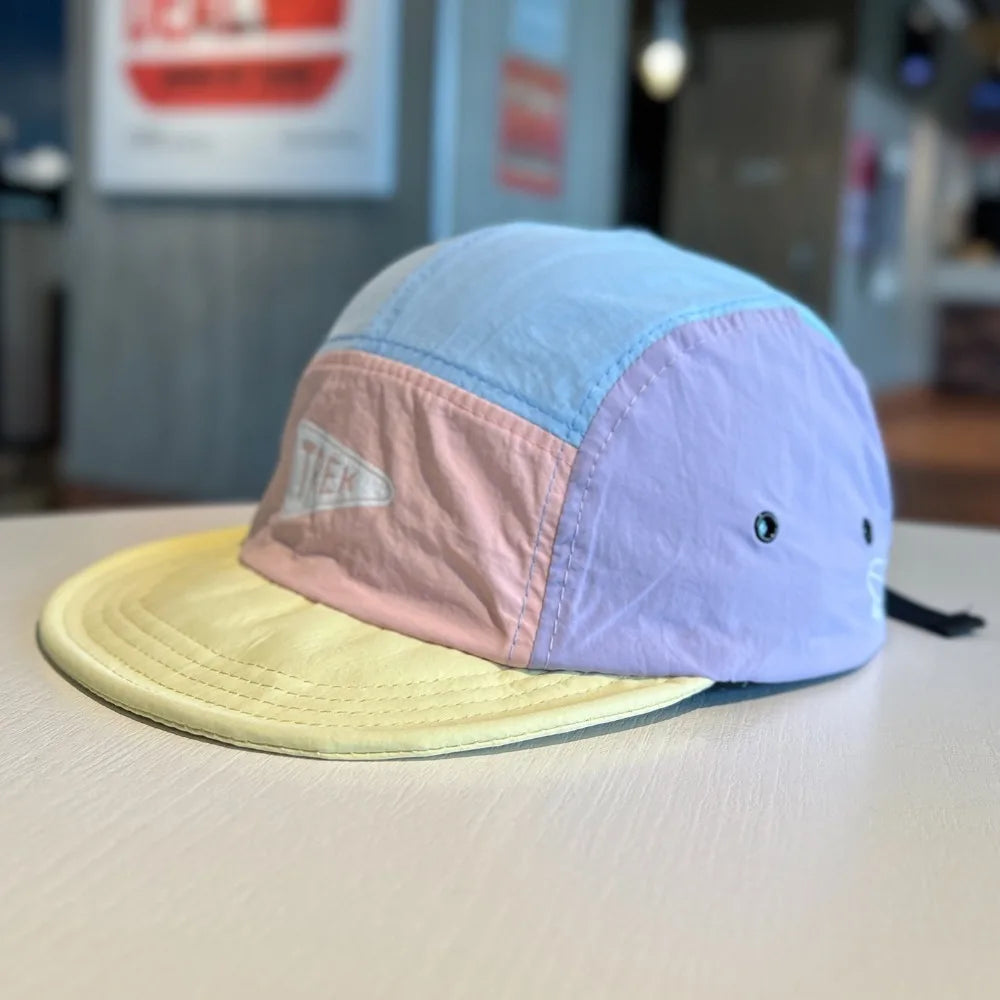 5 Panel Short Brim Embroidered Baseball Cap - Ladies' Sun Hat, Quick Dry Breathable Mesh, Lightweight, Stylish Versatile Cap
