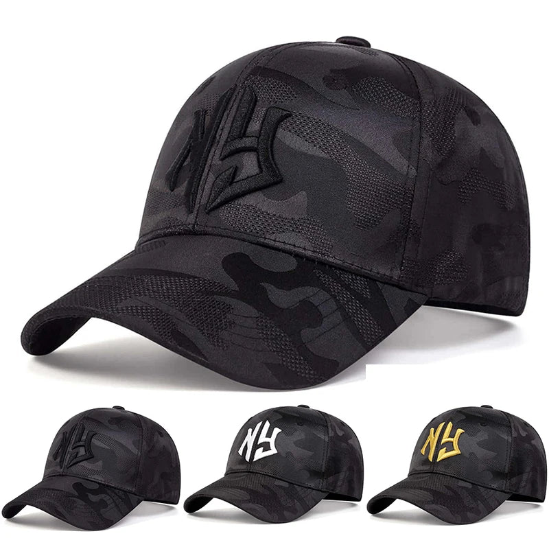 Fashion Letter Embroidery Camouflage Baseball Cap Spring Autumn Snapback Hat Adjustable Sports Casual Hats Sunscreen Hats